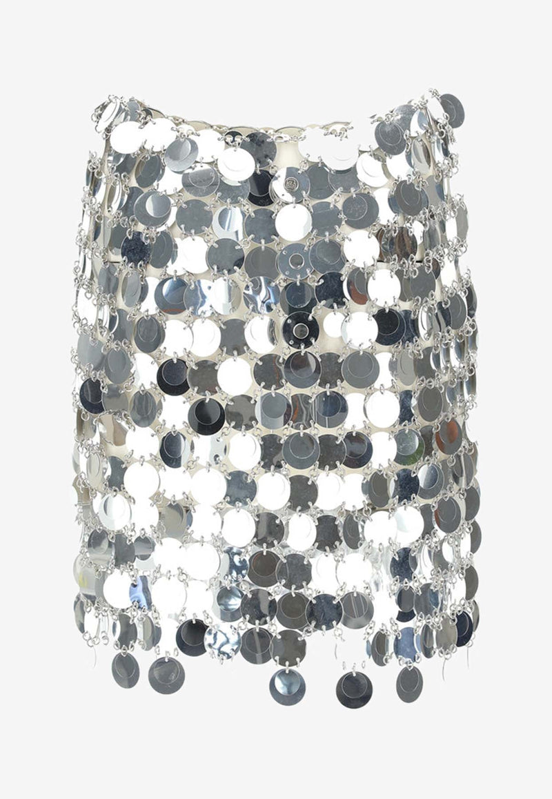 Sparkle Discs and Rings Mini Skirt