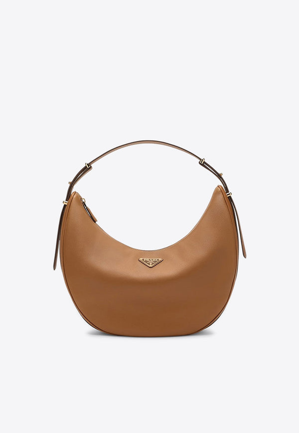 Large Arqué Leather Hobo Bag