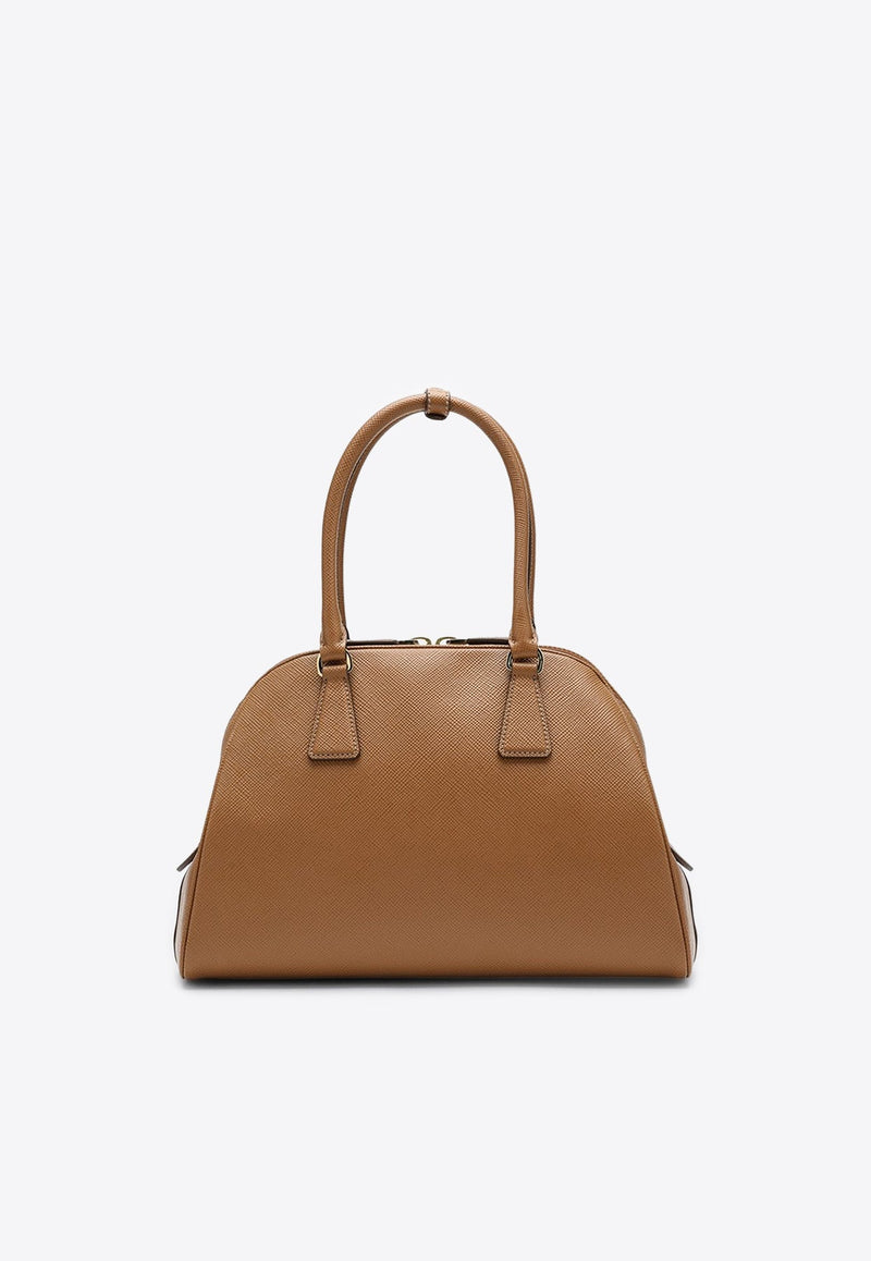 Medium Saffiano Leather Top Handle Bag