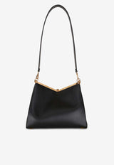 Large Vela Leather Shoulder Bag