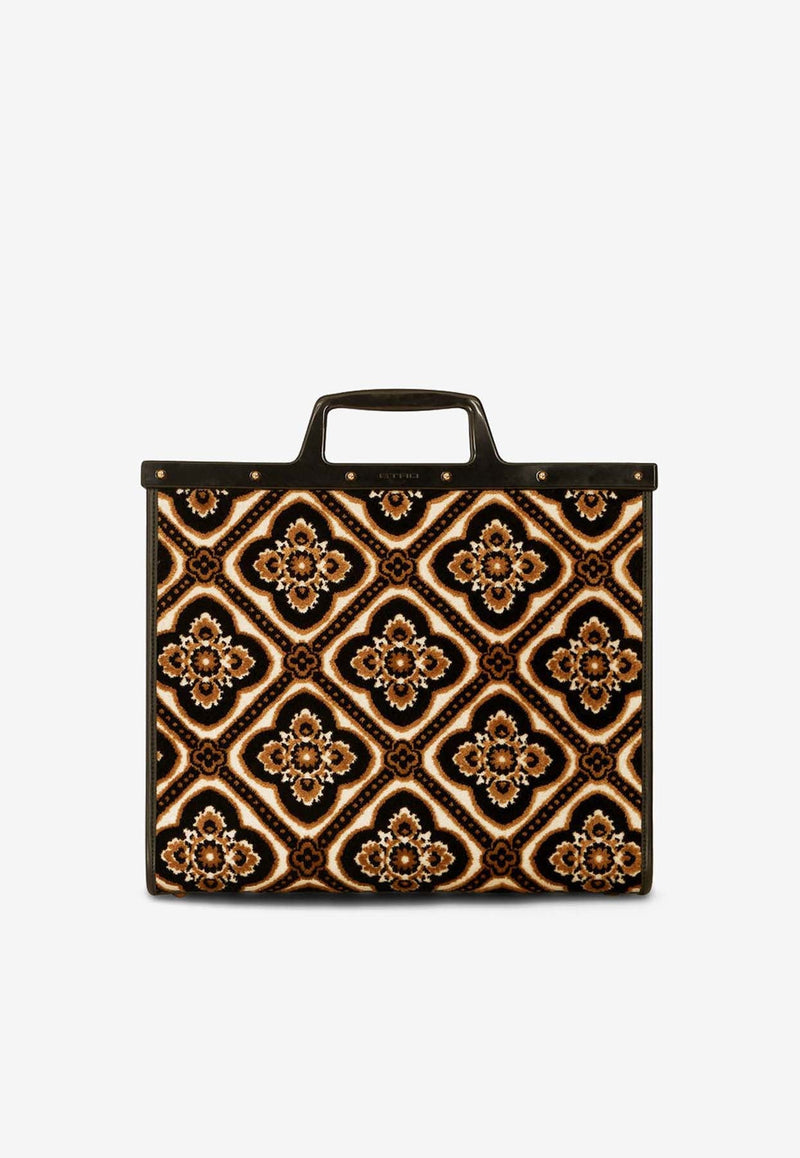 Medium Love Trotter Jacquard Tote Bag