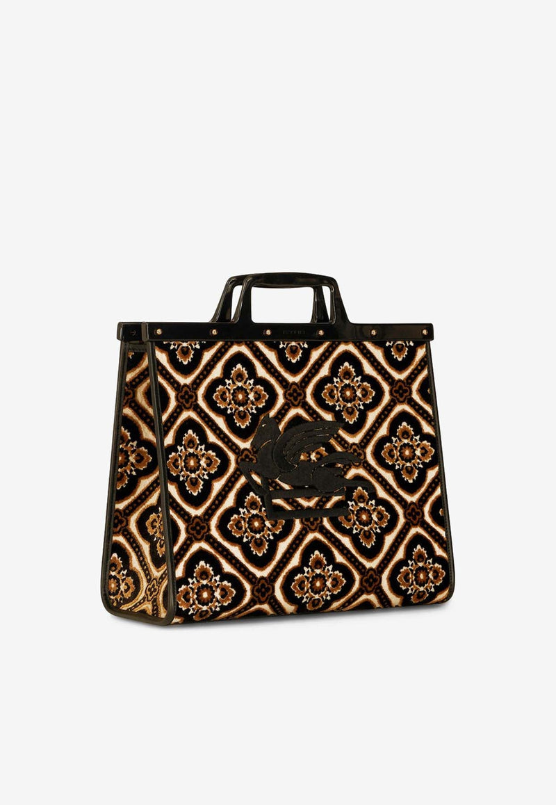 Medium Love Trotter Jacquard Tote Bag