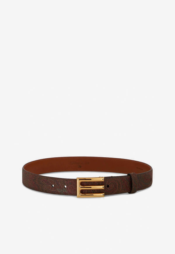 Paisley Logo Buckle Belt