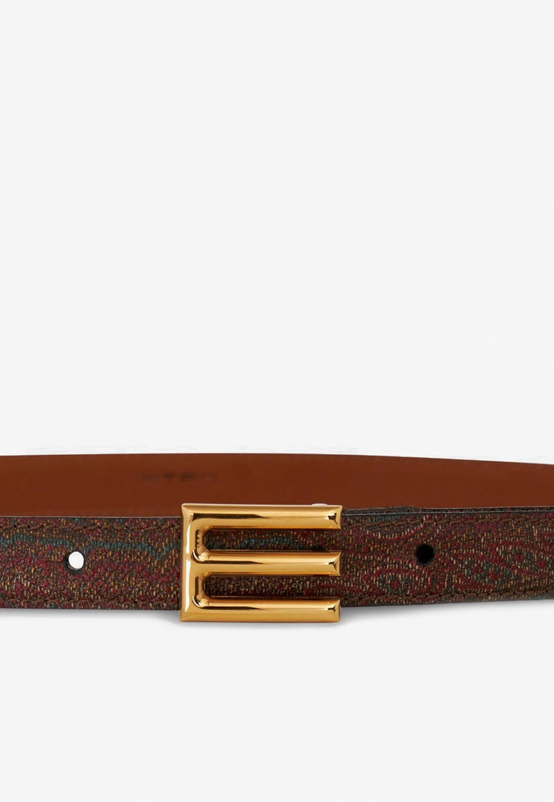 Paisley Logo Buckle Belt