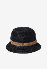 Logo-Patch Raffia Hat