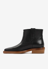 Reza Leather Ankle Boots