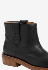 Reza Leather Ankle Boots