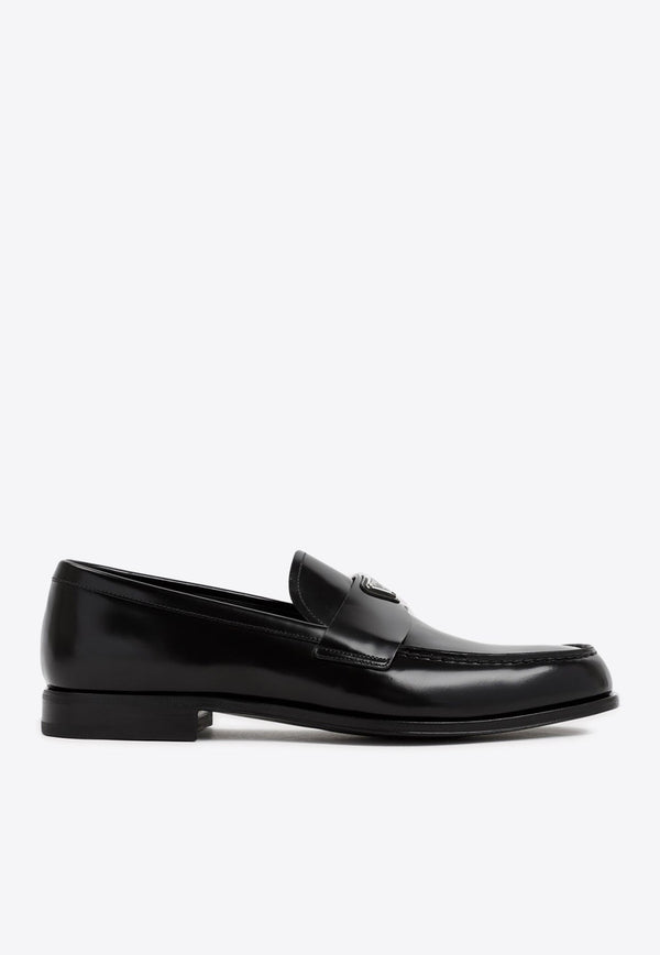 Logo Leather Loafers