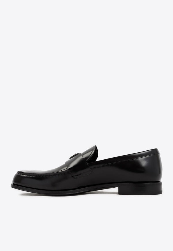 Logo Leather Loafers