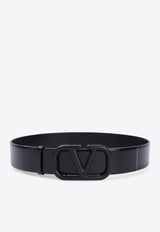 VLogo Signature Leather Buckle Belt