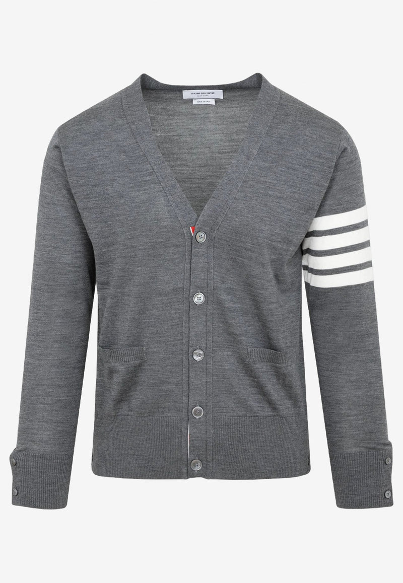 4-bar Stripe Wool Cardigan