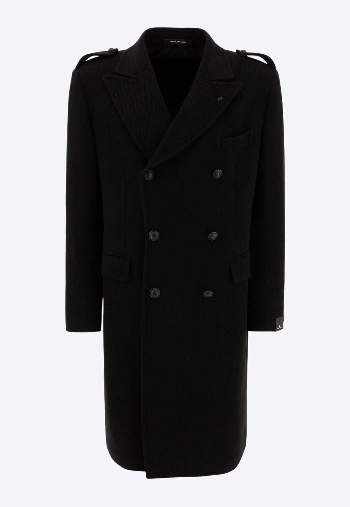 コート TAGLIATORE PARIGI DOUBLE BREASTED COAT TAGLIATORE Double-Breasted Brown-Gold Coat with Gold-Toned