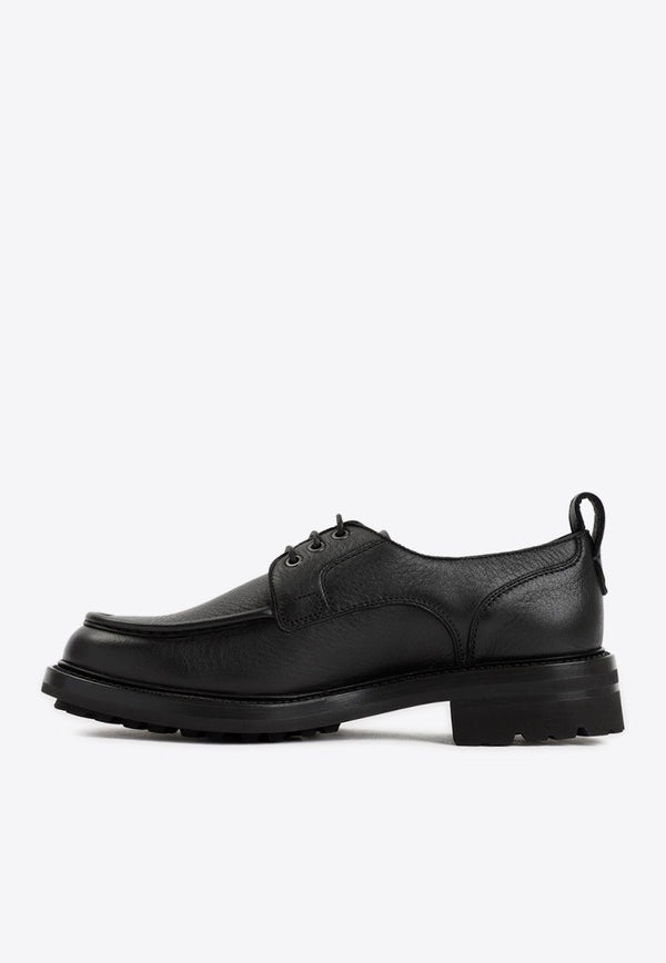 Leather Derby Lace-Up Shoes