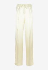 Drawstring Straight-Leg Pants