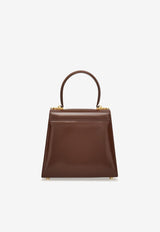 Small Iconic Top Handle Bag in Calf Leather