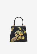 Small Iconic Heritage-Print Top Handle Bag