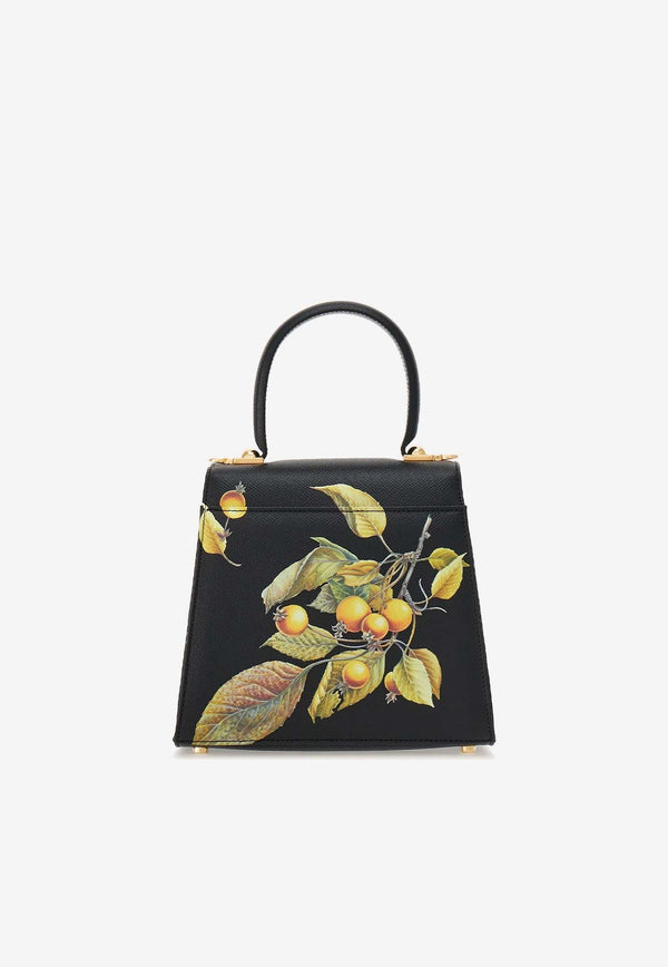 Small Iconic Heritage-Print Top Handle Bag