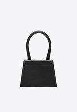 Le Chiquito Moyen Leather Top Handle Bag