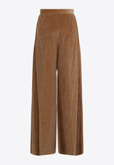 Gilly Wide-Leg Velvet Pants