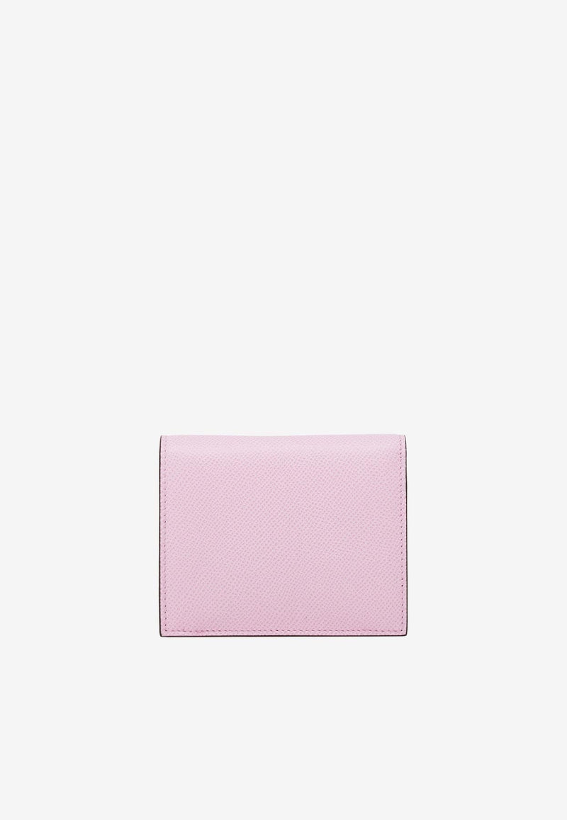 Gancini Leather Compact Wallet