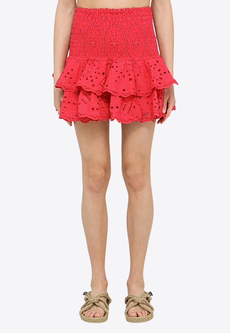 Noa Embroidered Mini Skirt