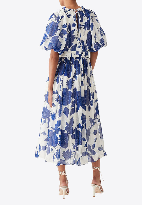 Elysium Floral Print Midi Dress