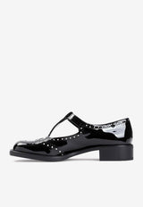 Patent Leather Buckle Shoes