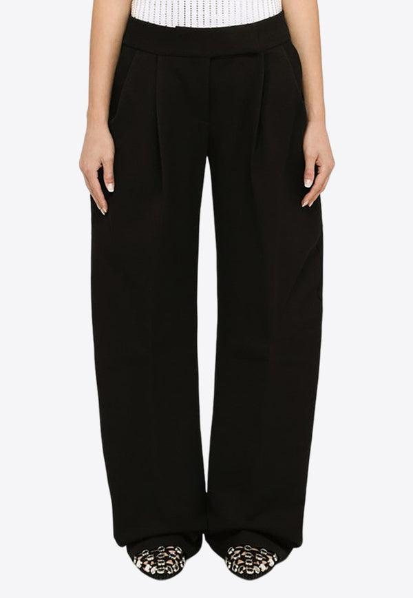 Wide-Leg Tailored Pants