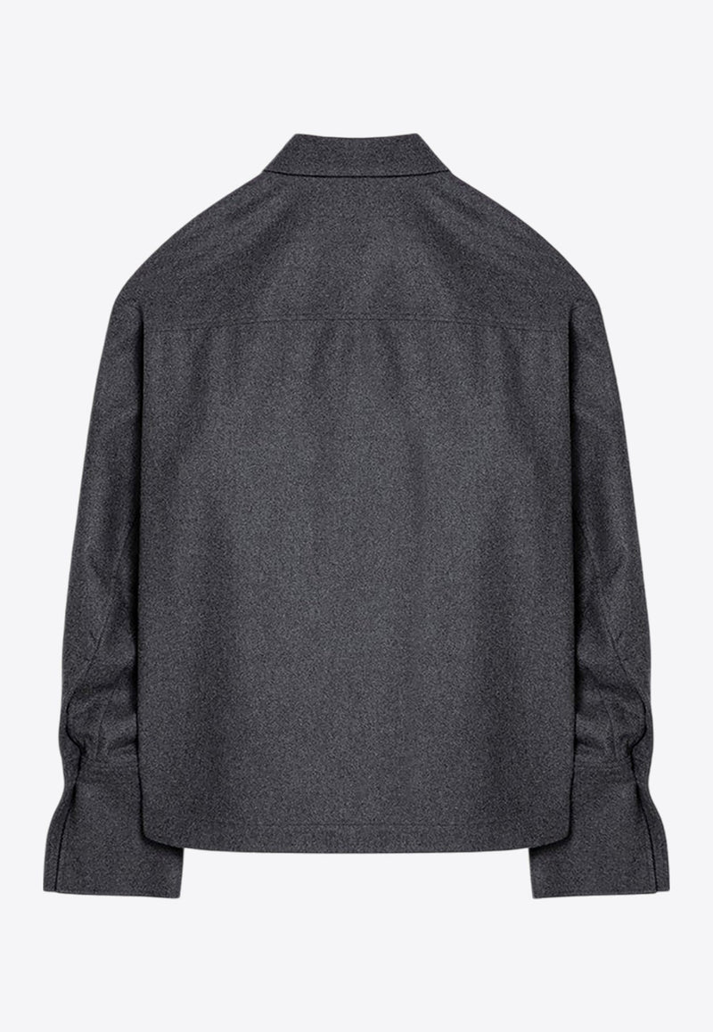 Essential Wool-Blend Long-Sleeved Shirt