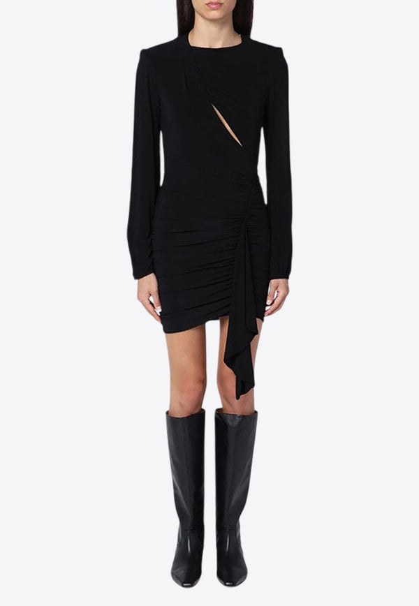 Vinia Cut-Out Mini Draped Dress