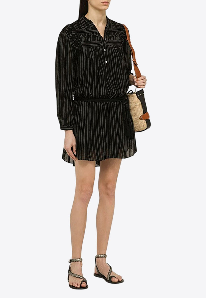 Striped Mini Shirt Dress