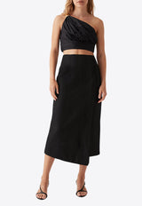 Theory Cinched Midi Skirt