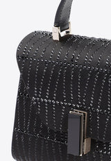 Iside Crystal-Embellished Top Handle Bag