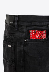 Bandana Repair Straight Jeans