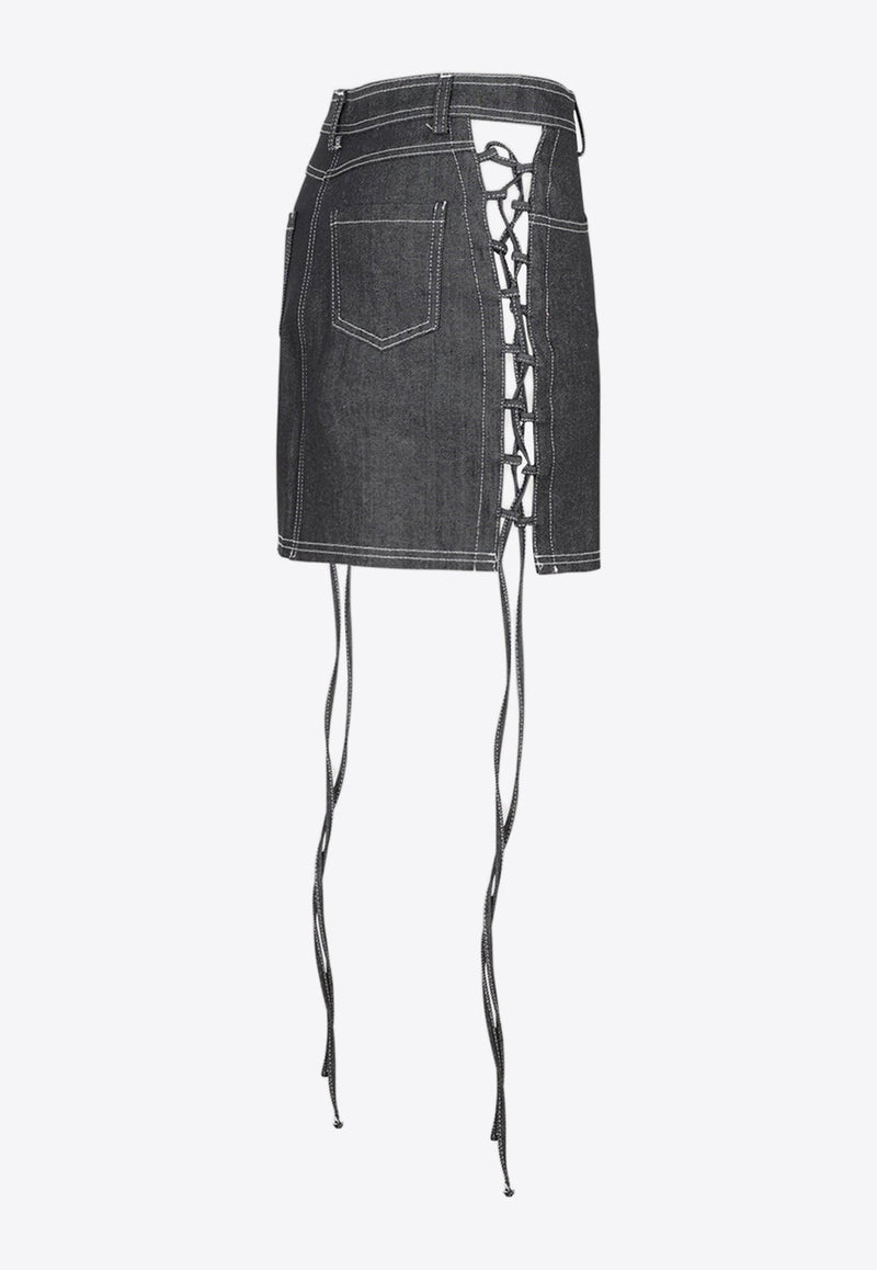 X-Tina Mini Denim Skirt