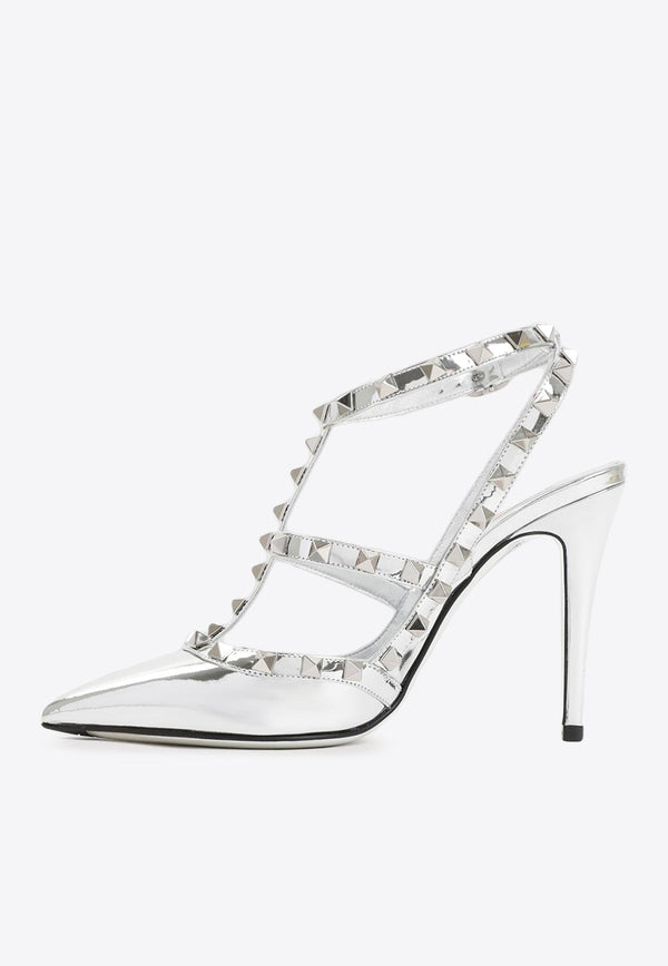 Rockstud 100 Mirror Leather Pumps