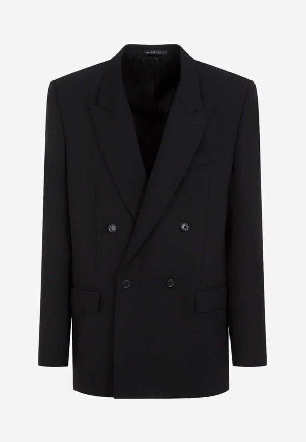 Double-Breasted Wool Blazer