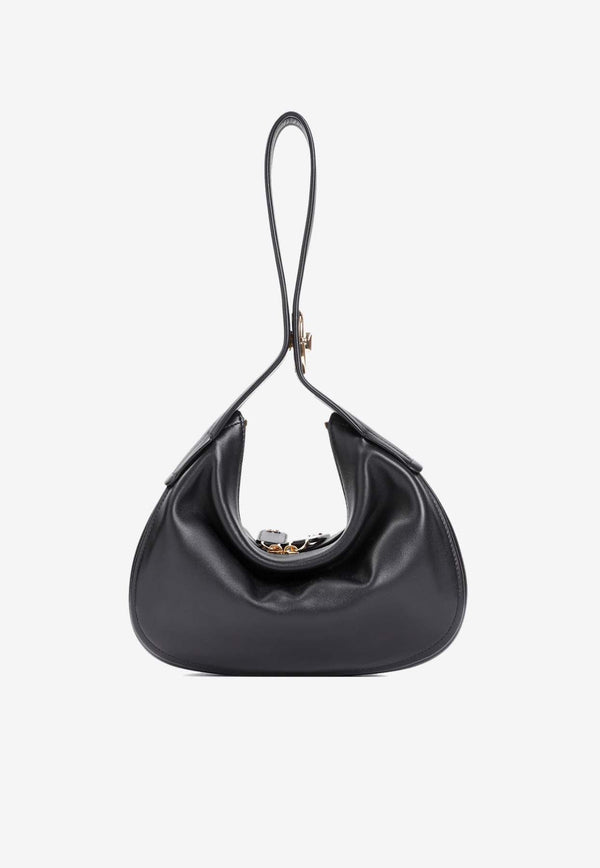 Small Go-Hobo Bag in Nappa Leather