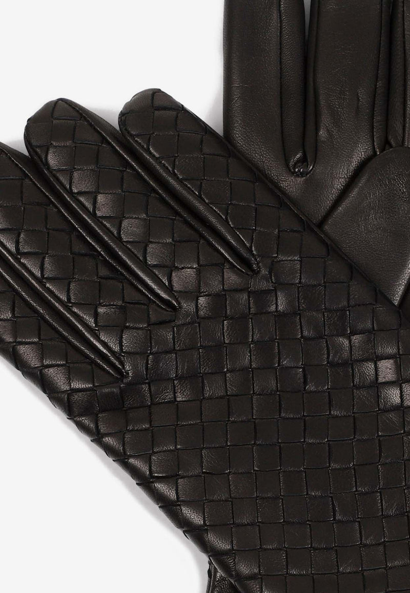 Intreccio Leather Gloves