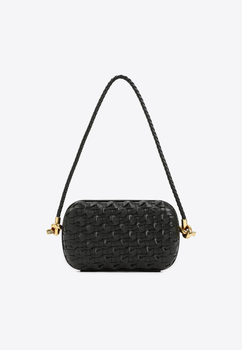 Knot Minaudiere Shoulder Bag in Intrecciato Leather