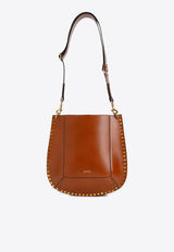 Oskan Studded Shoulder Bag in Calf Leather