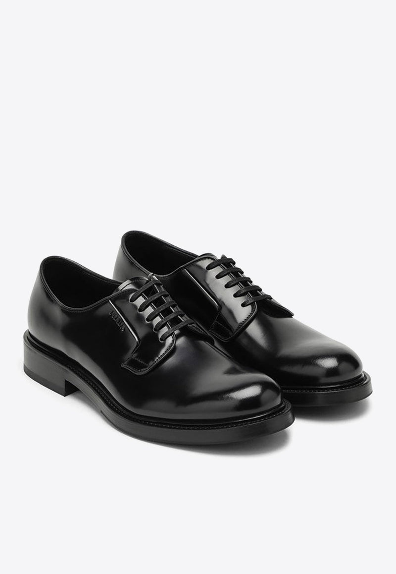 Brushed Leather Derby Shoes
