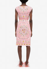 Cyprea Print Belted Dress