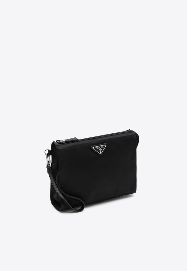 Triangle Logo Zip Pouch