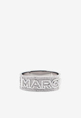 Monogram Crystal-Embellished Cuff Bracelet