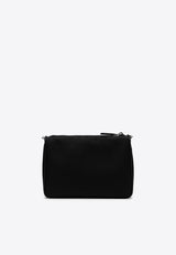 Re-Nylon and Saffiano Leather Crossbody Bag