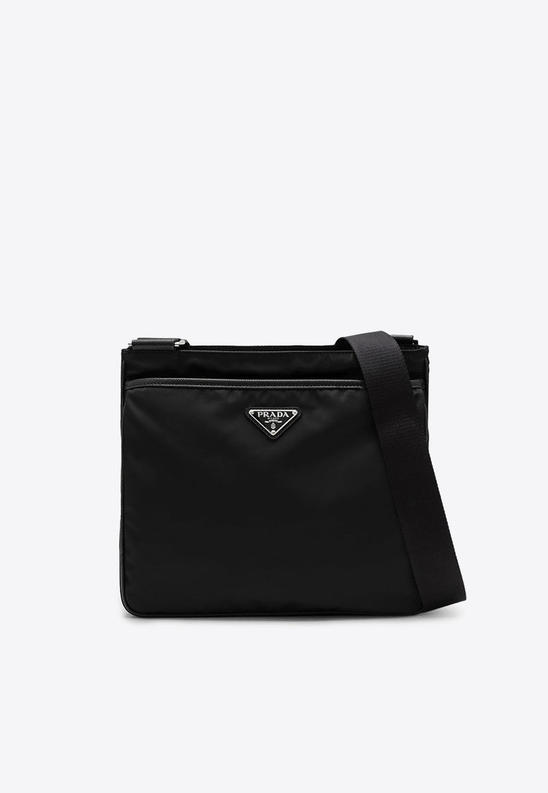 Re-Nylon Logo Messenger Bag