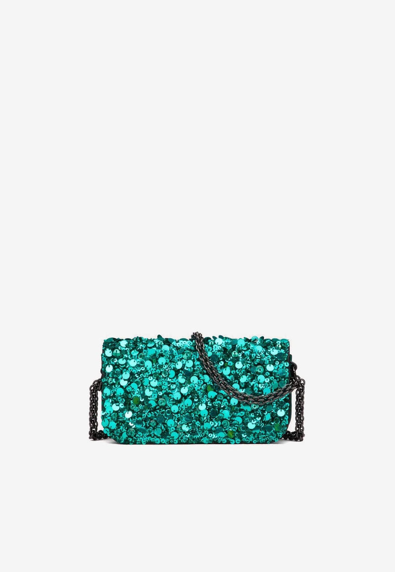 Small Locò Sequined Shoulder Bag