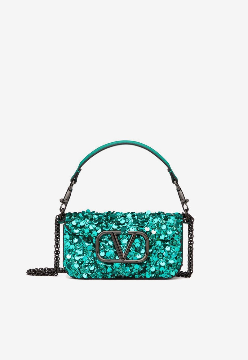 Small Locò Sequined Shoulder Bag