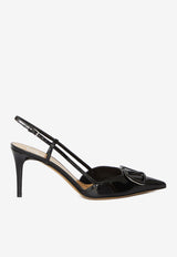 80 VLogo Slingback Pumps in Patent Leather